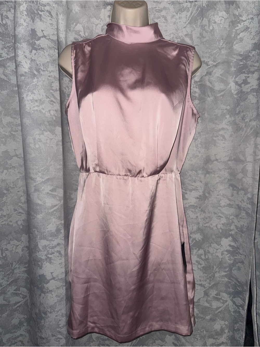 Lulu's NWT Satin Dress in Blush Pink